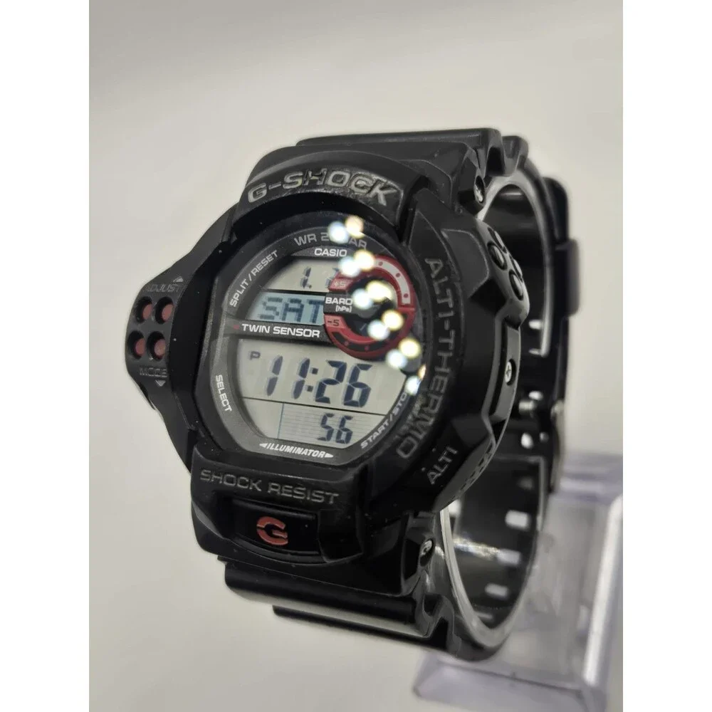 CASIO G-SHOCK GDF100 TWIN SENSOR Watch. Barometer/Temp/Altitude. Tin. New Batt